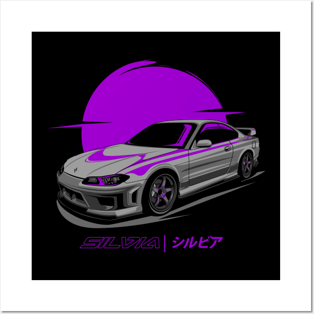 Nissan Silvia S15 Grey Wall Art by aredie19